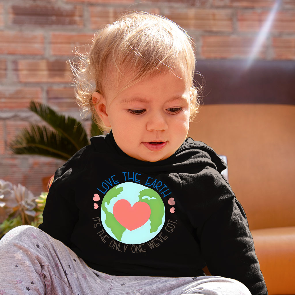 Love the Earth Toddler Hoodie - Earth Day Inspired Stuff - Earth Design Present Babies & Toddlers Clothing Hoodies Kids & Babies Color : Black|Kelly|White 