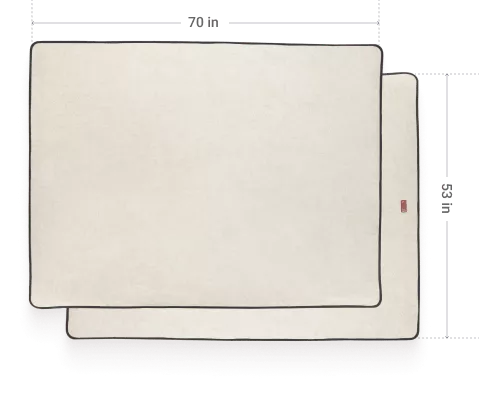 Beige Picnic Blanket Size